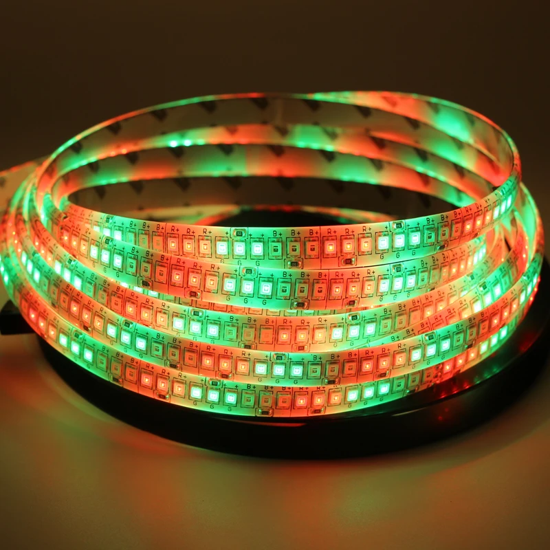 5 м Светодиодная лента-светильник 2835 3528 SMD 240 светодиодный s/m 12 в водонепроницаемый IP67 IP65 гибкий теплый белый RGB для верховой езды оранжевый Ледяной Синий