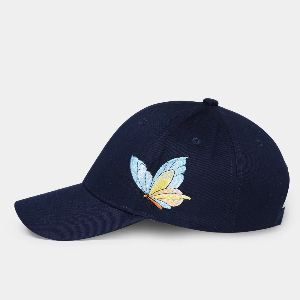 NUZADA Bone Caps Embroidery Butterfly Women Couple Baseball Cap Snapback Cotton Spring Summer Hat Autumn Double Side Material