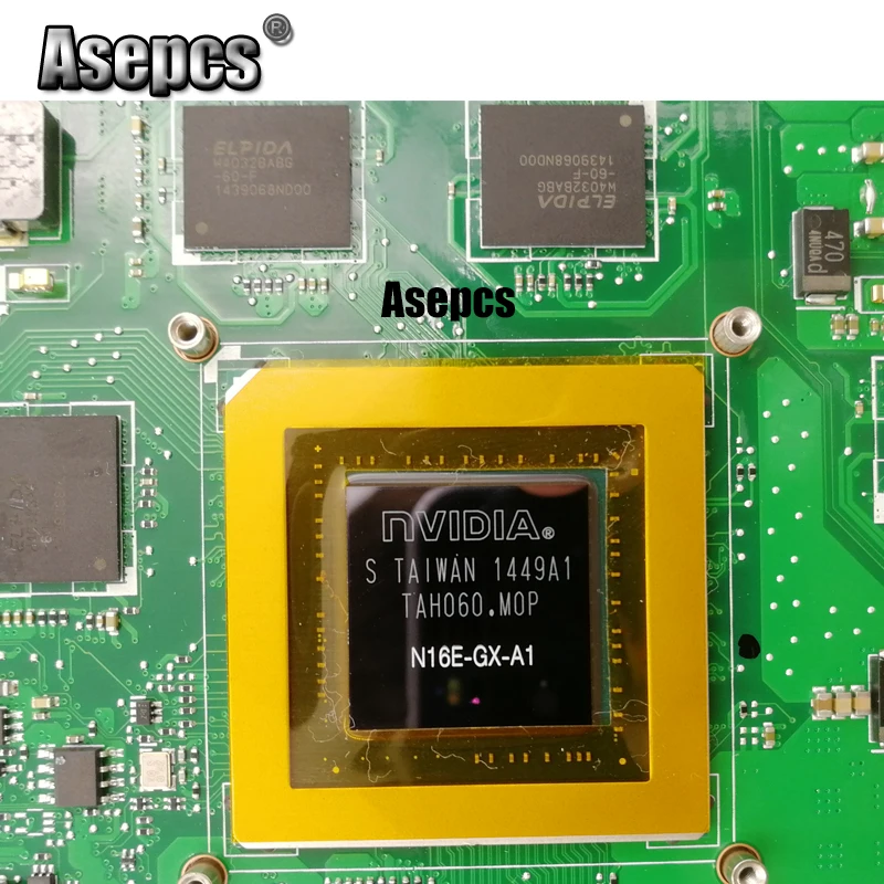 AsepcsROG G751JY материнская плата для ноутбука For Asus G751JT G751JL G751J g751протестированная