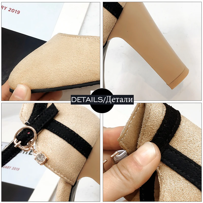 Босоножки JK женские с ремешком на щиколотке туфли острым носком модные босоножки