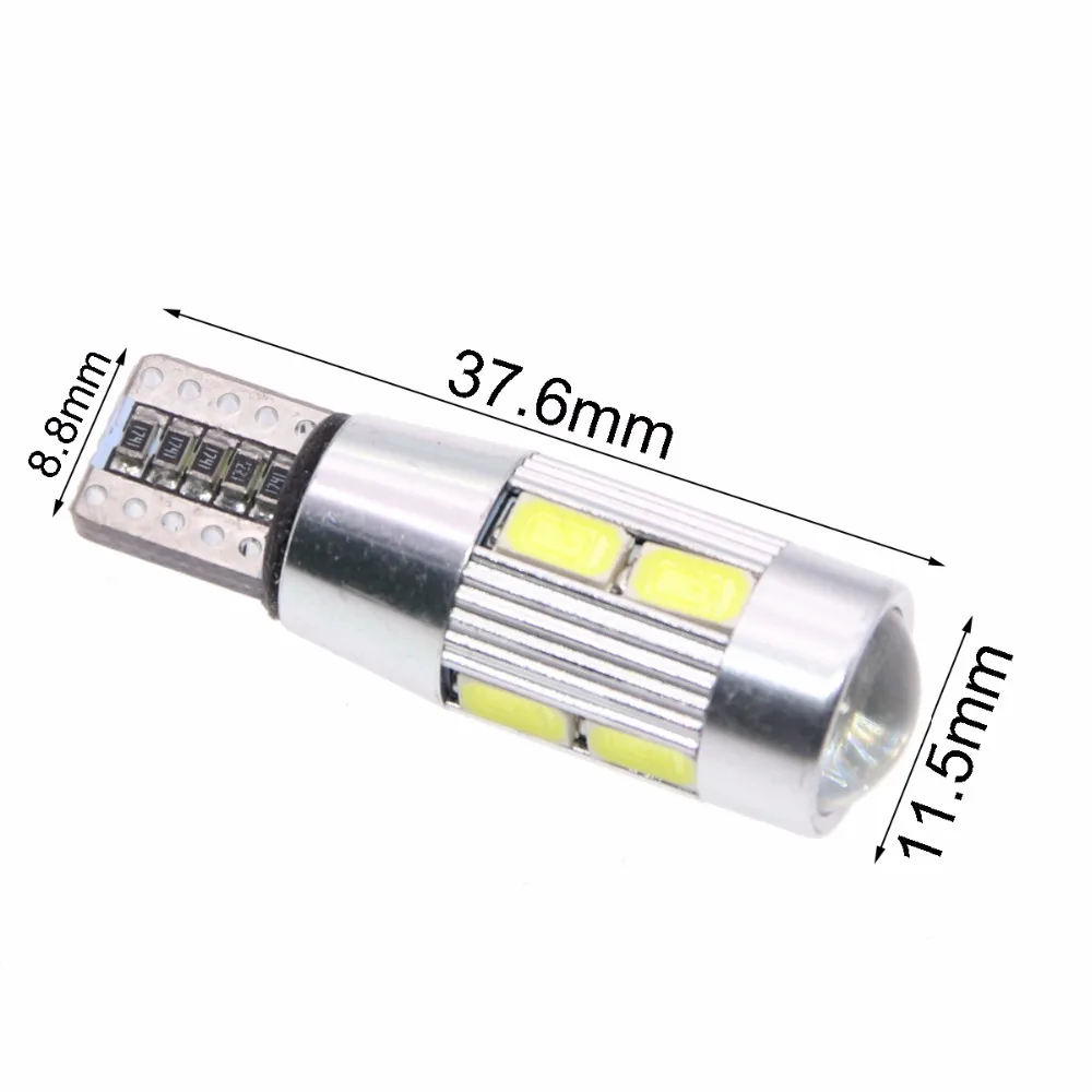 2x авто светодиодный T10 194 W5W Canbus 10 SMD 5730 светильник лампа без ошибок Стоянкы