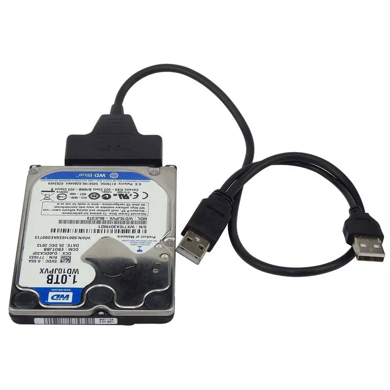 USB2.0 SATA адаптер кабель 48 см для 2 5 дюймов внешний SSD HDD | Компьютеры и офис