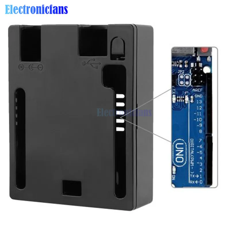 Черный корпус из АБС пластика прозрачный защитный для Arduino UNO R3 CH340g CH340 ATmega328P Atmega16U2