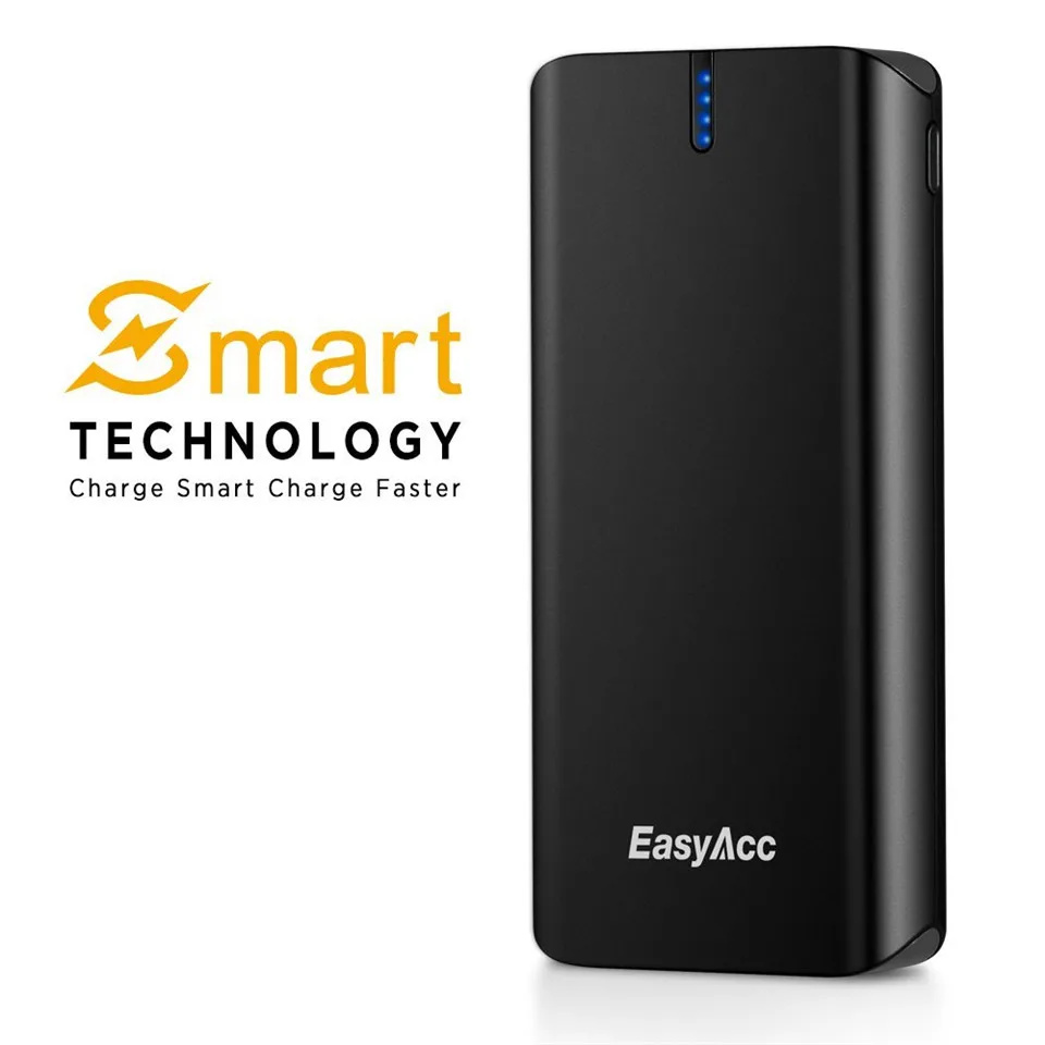 Easyacc Quick Charge 20000 мАч PowerBank 18650 Внешний Батарея 3 Порты быстро Smart Travel Зарядное