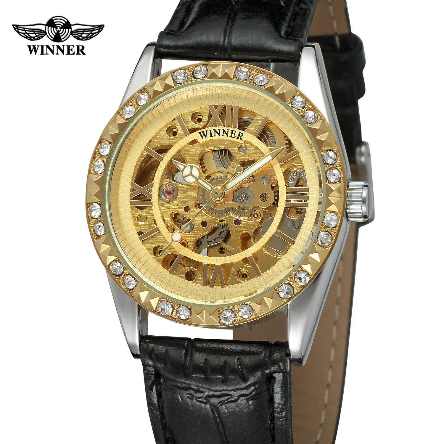Часы наручные Winner женские Автоматические брендовые аналоговые оригинальные