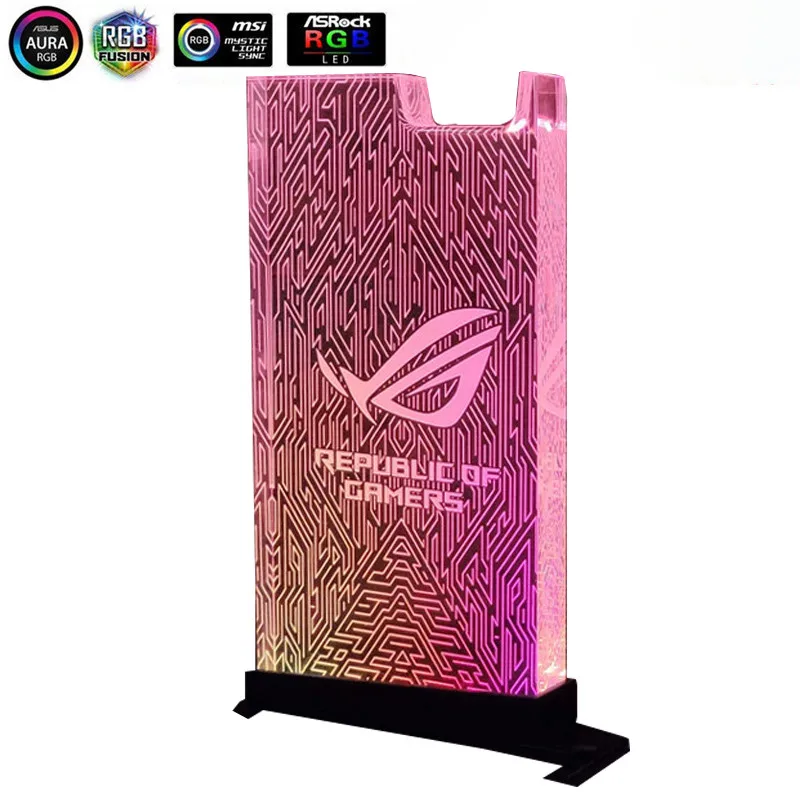 ROG MAYA Цветная(RGB) гарнитура кронштейн ROG симфония стример 5V 3P акриловая подставка для наушников практичный держатель для наушников 5V 3Pin ASUS AURA SYNC - Цвет лезвия: ROG MAYA