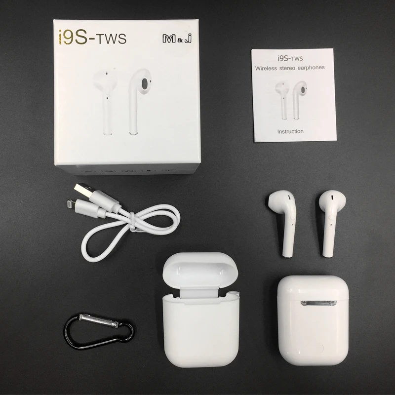 i9 i9s tws Беспроводные Bluetooth 5,0 наушники 3D стерео звук портативные гарнитуры наушники pk i10 i12 tws с Чехол