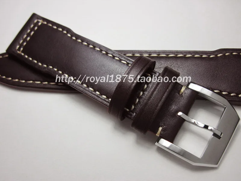 

Men calf leather Watch strap 20mm 21mm 22mm Genuine leather Watch band For IWC For Omega For Seiko with Silver Pin buckle