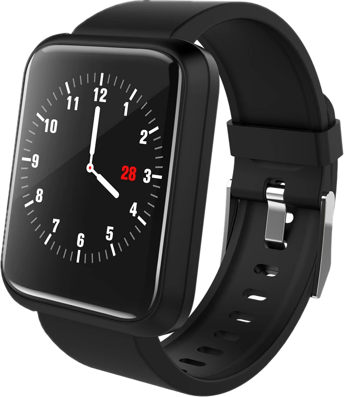 Черный EXRIZU SPORT3 Bluetooth Смарт-браслет Фитнес трекер монитор сердечного ритма и крови Давление Водонепроницаемый IP67 Смарт-часы - Цвет: Черный