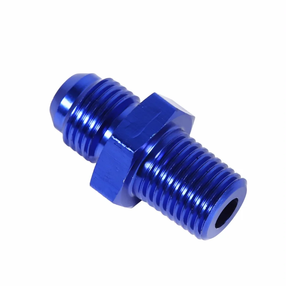 Топ алюминиевый AN6 к NPT 1/4 &quotфитинги для топливного масла прямой переходник