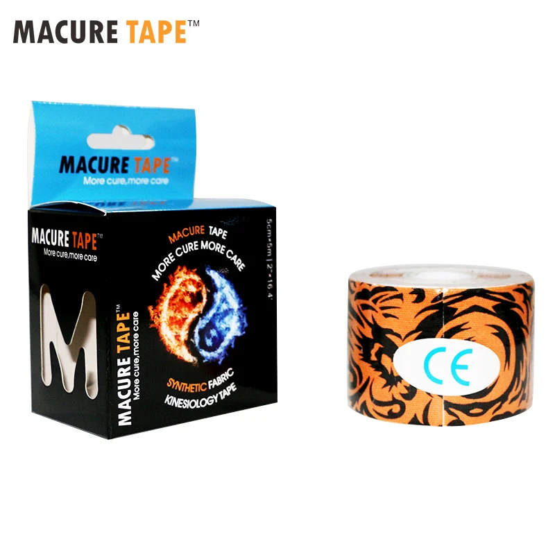 Macure лента 5 см x м Спортивная Кинезиология Лента Хлопок Новые наколенники