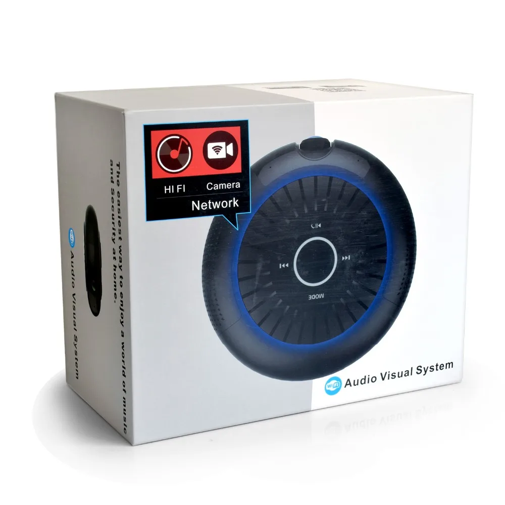 SMARSECUR IP Camera Bluetooth Speaker 180 degree 1080P Full HD video quality | Безопасность и защита