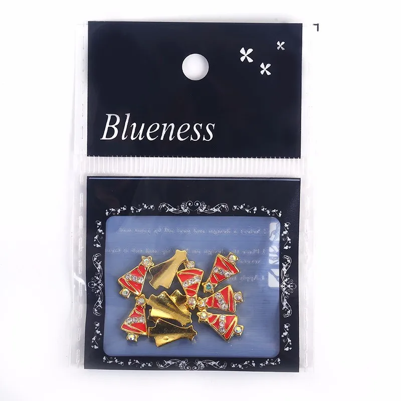 Blueness 10 шт. Рождественская елка Дизайн ногтей Стразы 3d-украшения для ногтей Блестки для ногтей ювелирные изделия для принадлежности для ногтей