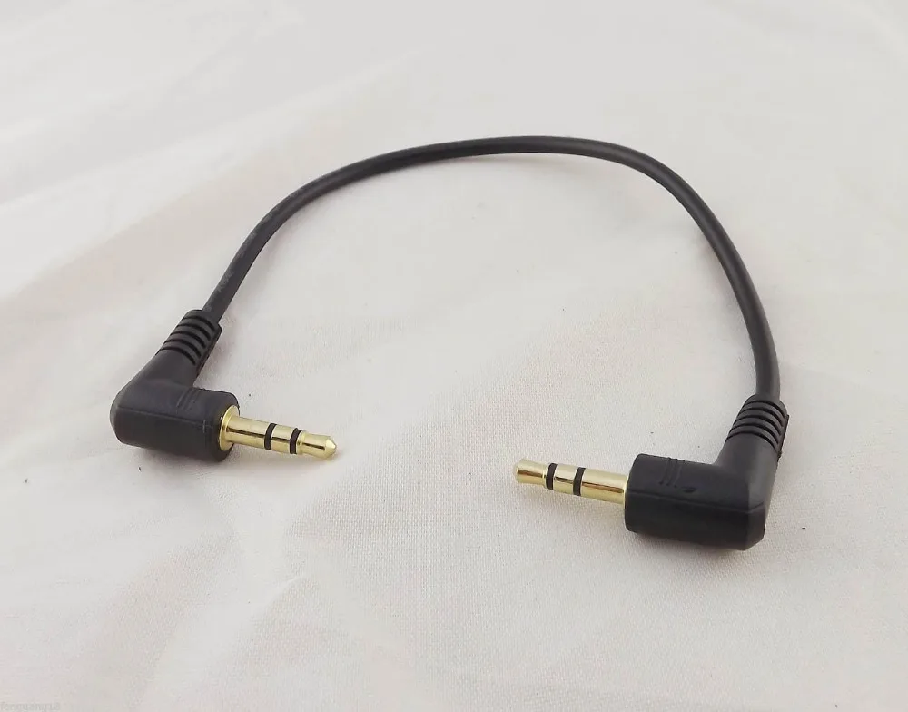 2 шт. стереонаушники с прямым углом 3 5 мм 1/8 дюйма 20 см | Электроника