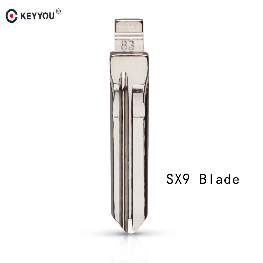 

Сменный складной ключ KEYYOU 83 #, металлический, полотно дистанционного ключа, необработанный ключ для автомобиля дюйма, для Peugeot, Citroen SX9