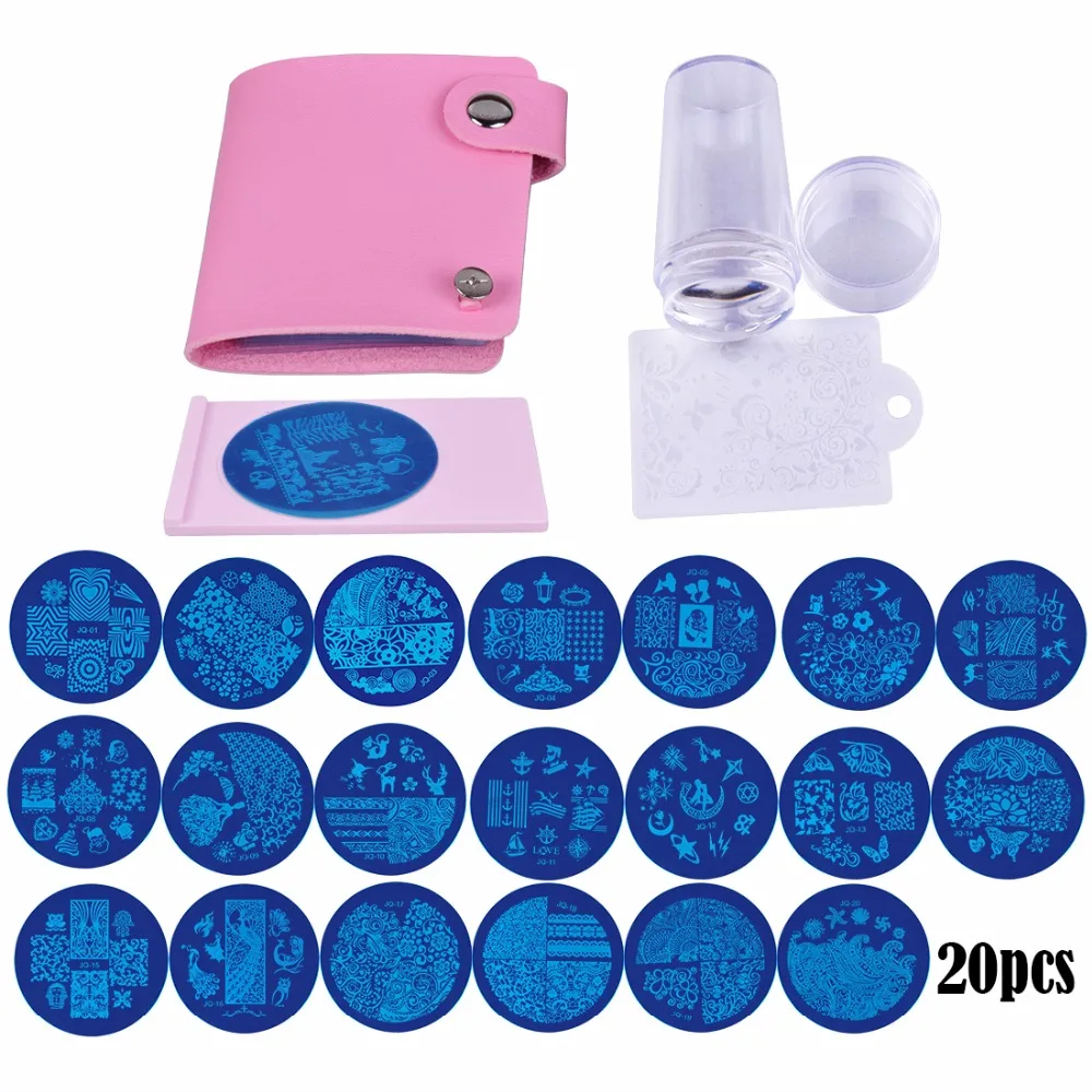 Biutee 20 шт./компл. кружева цветок ногтей штамповки шаблон из нержавеющей стали