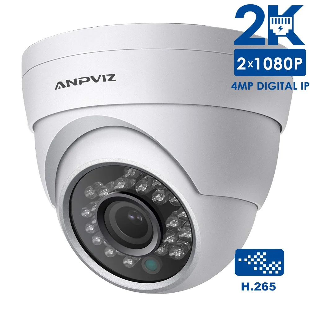 Anpviz 2 K открытый видео камера видеонаблюдения ONVIF 4MP PoE безопасности IP Камера башни