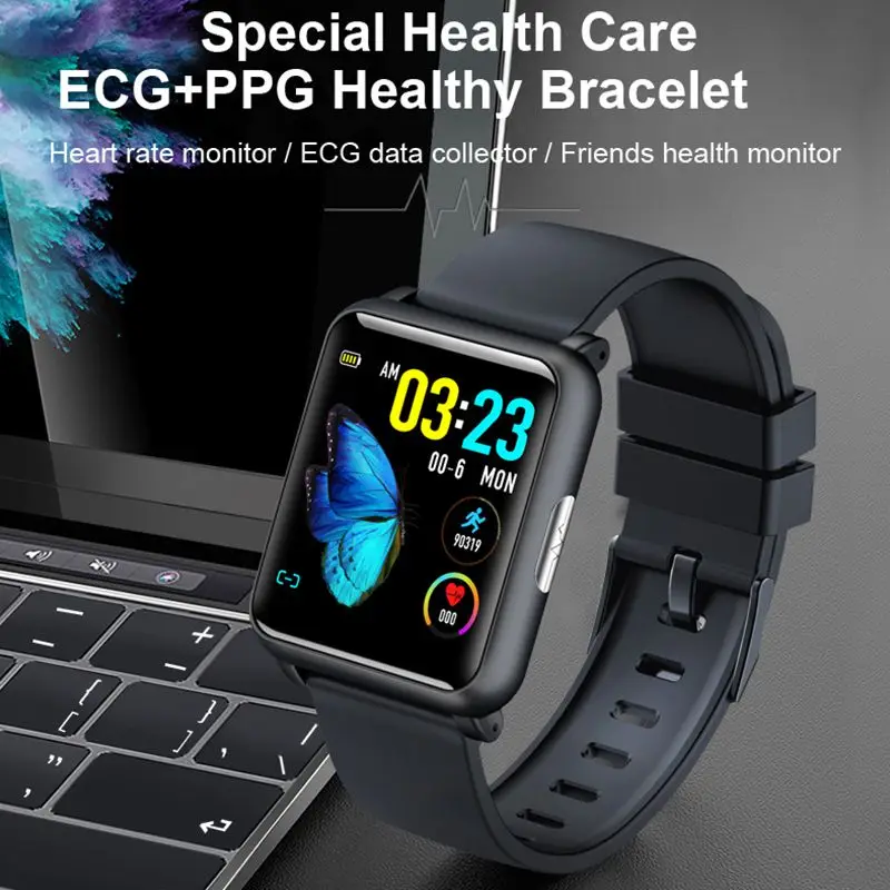 H9 Smartwatch 1 3 дюймов ECG + PPG монитор HR кровяное Давление спортивных режимов Зарядное