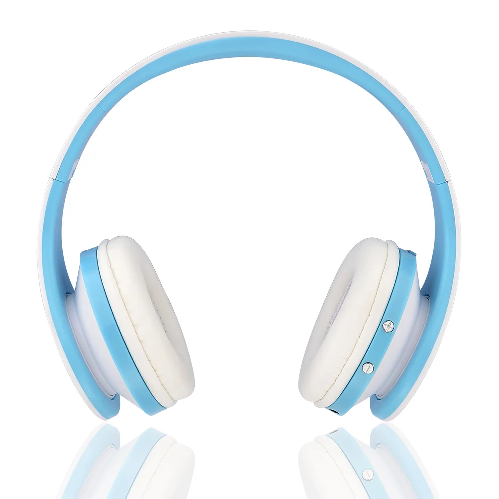 Синий MP3radio универсальная bluetooth-гарнитура с микрофоном беспроводная гарнитура Складная портативная многоцелевая Музыкальная гарнитура - Цвет: Синий