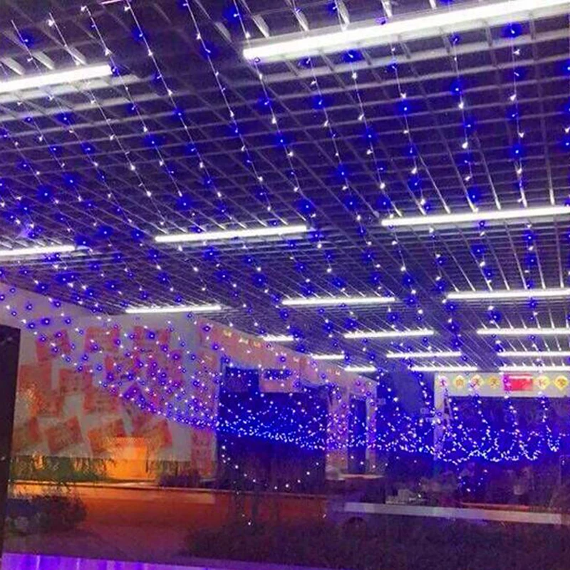 

NEW! 100m Blue and White LED String Fairy Lights 600 leds Xmas Holiday light outdoor decor lamp for wedding garden multicolor