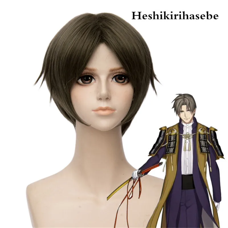 Игра Touken Ranbu онлайн мидаре туширу, Tsurumaru Kuninaga, Oo Kurikara, kasuu Kiyomitsu, shishiou, Heshikirihasebe Косплей парики