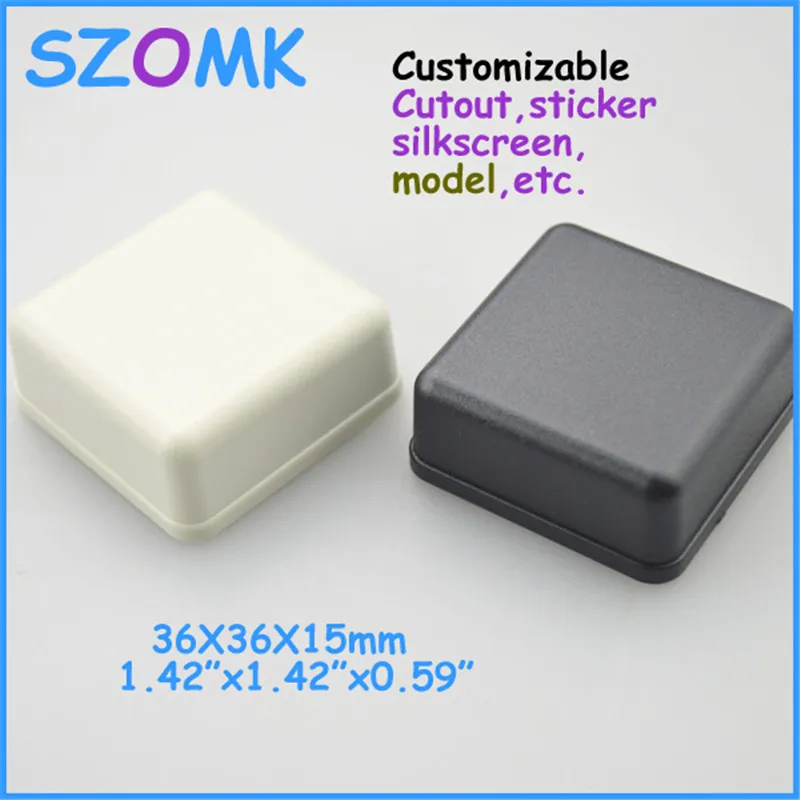 Китайский рынок электронных проектных коробок пластиковый корпус (1 шт.) 36*36*15 мм
