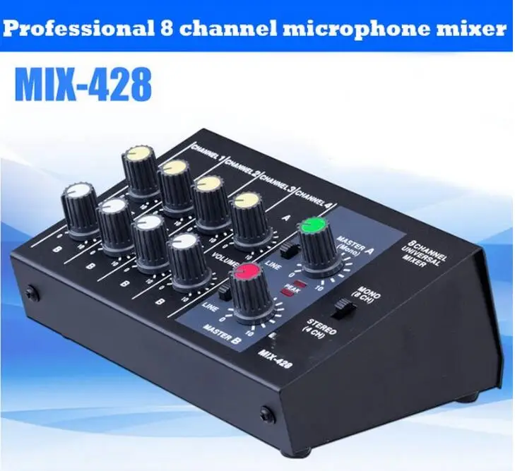 

Professional 8 Channel mini mixer audio For Stage Home Karaoke Mobile phone computer reverb mixer mixing console