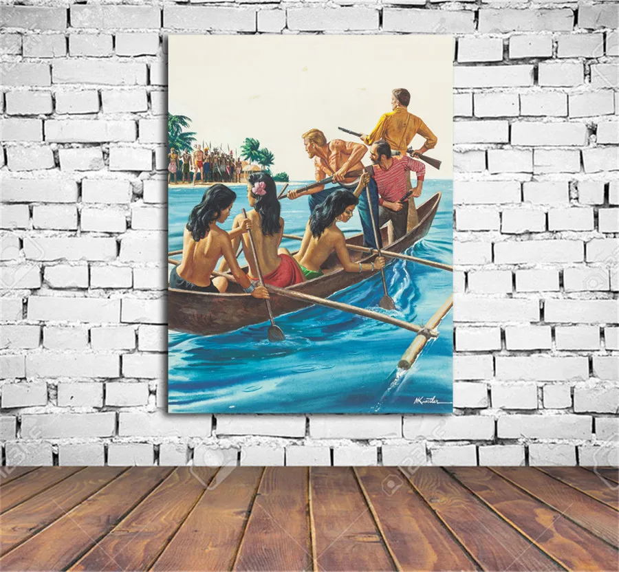 Historical Beauty and Sexy-Mort Kunstler American Style Canvas Painting Living Room Home Decor Modern Mural Art Oil Painting#090 | Дом и сад