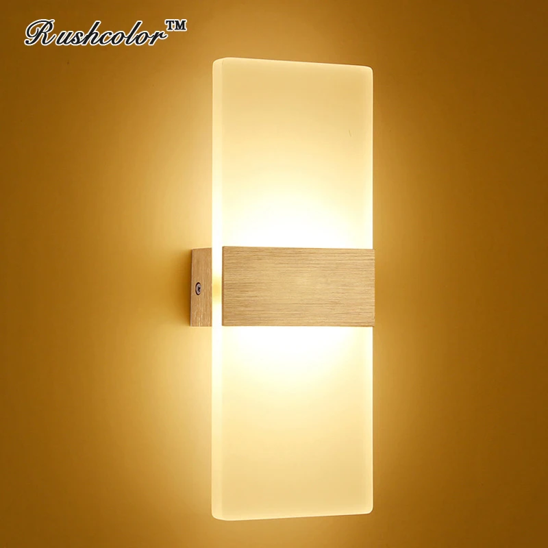 Светодиодная Простая Современная Серебряная настенная лампа для чтения по бокам