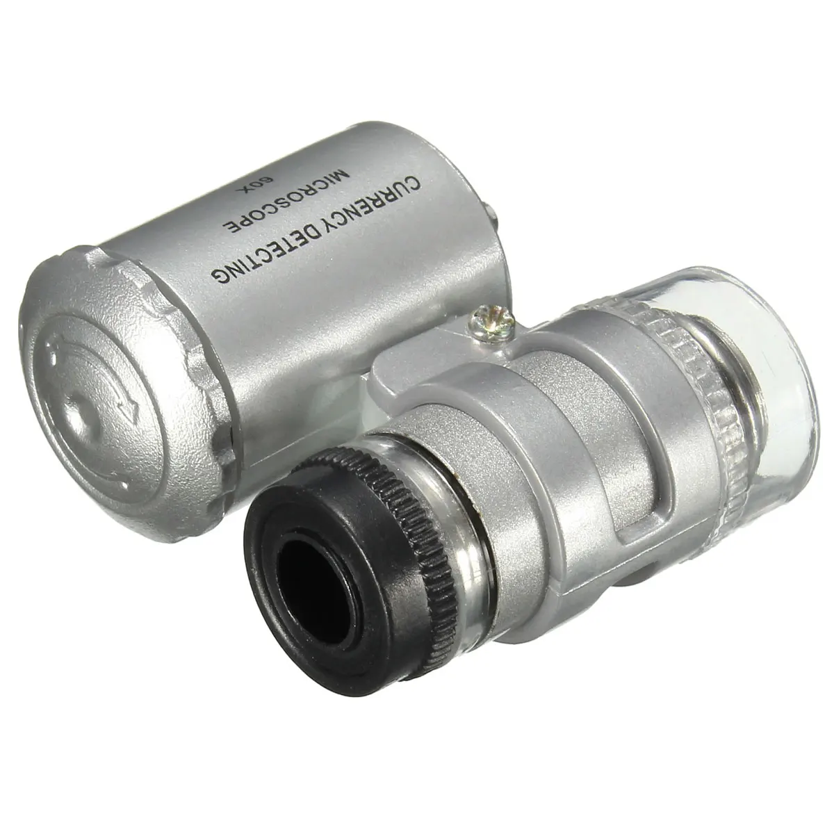 60X Лупа микроскоп определение Валюты со светодиодной лупой Фокусирующая линза