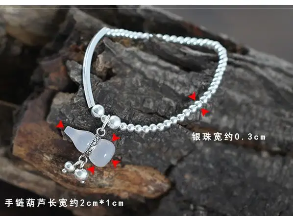 572 Чжао выберите размер оригинальная в вручную S925 серебряный браслет с бусами
