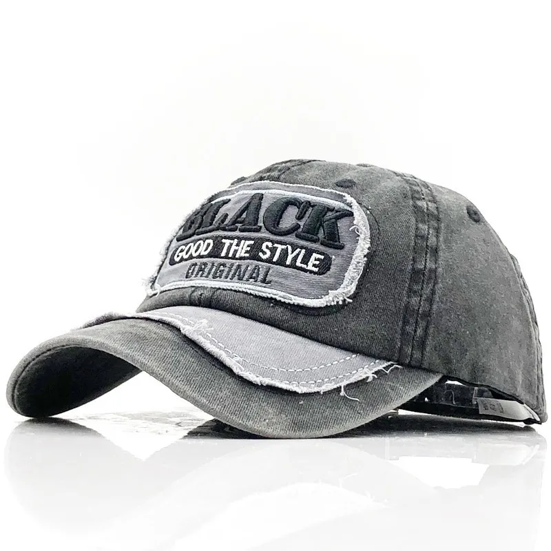 Black Бейсболки женские шапки для мужчин Trucker бренд Snapback cap s Мужская винтажная вышивка Кепка кость Черная шапка для папы s - Цвет: Black