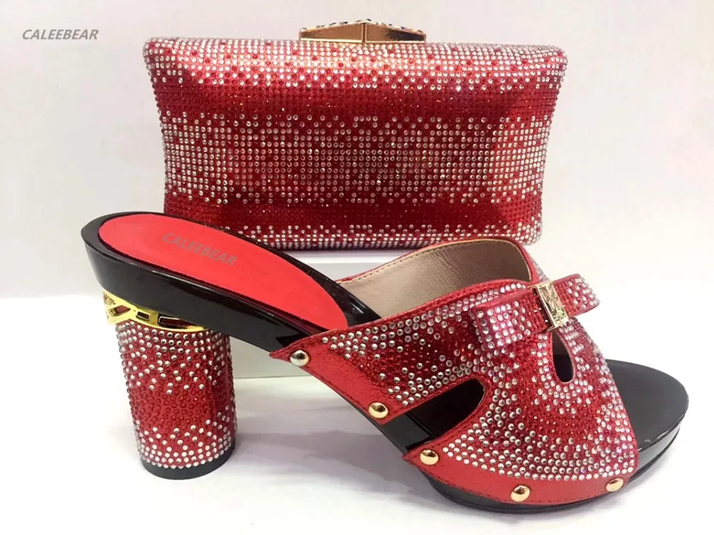 Новая итальянская женская обувь и Комплект с сумочкой в тон африканском стиле