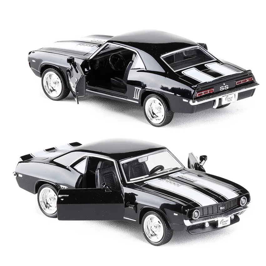 1:36 R city 1969 SS Chevrolet Komaro винтажный автомобиль ретро велосипед игрушечные автомобили