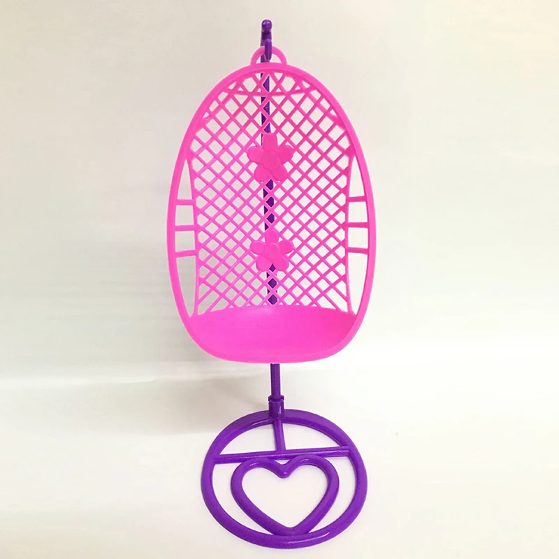 Пластиковый качели стул для девочки кукольный домик миниатюрная мебель игрушки