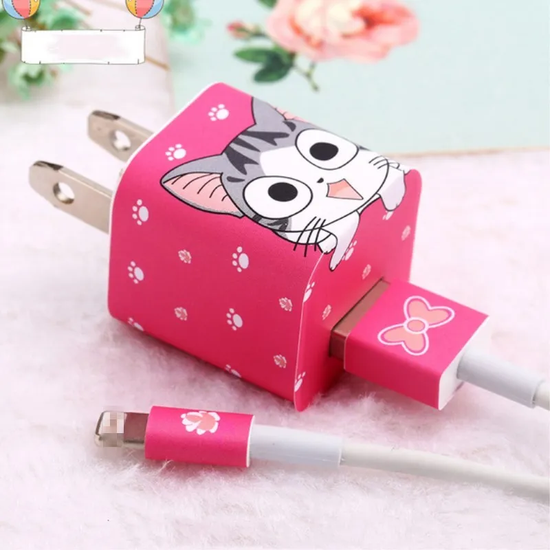 10 шт. Симпатичный USB Дата кабель для мобильного телефона намотка кабеля