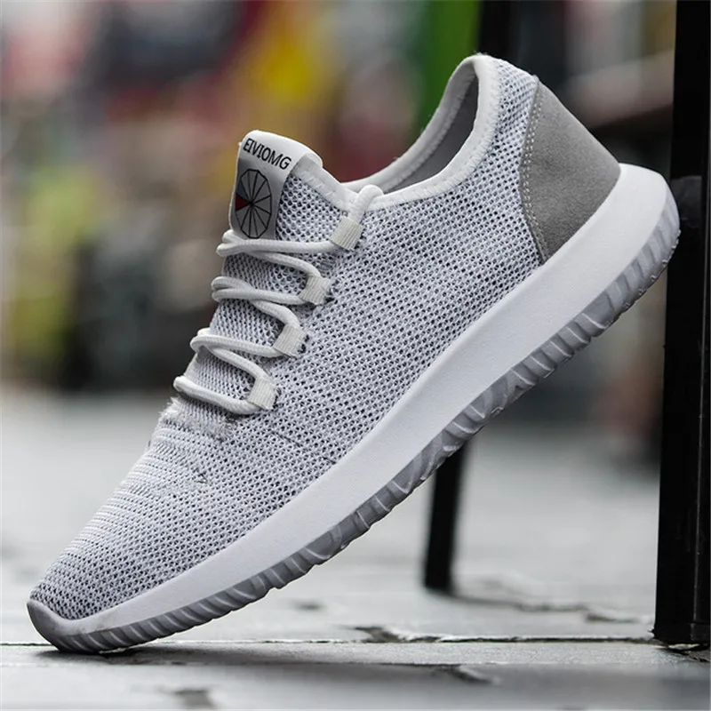 Big Size Mesh Men Casual Shoes Lac Lightweight Comfortable Breathable outdoor Walking Sneakers Tenis Feminino Zapatos | Обувь