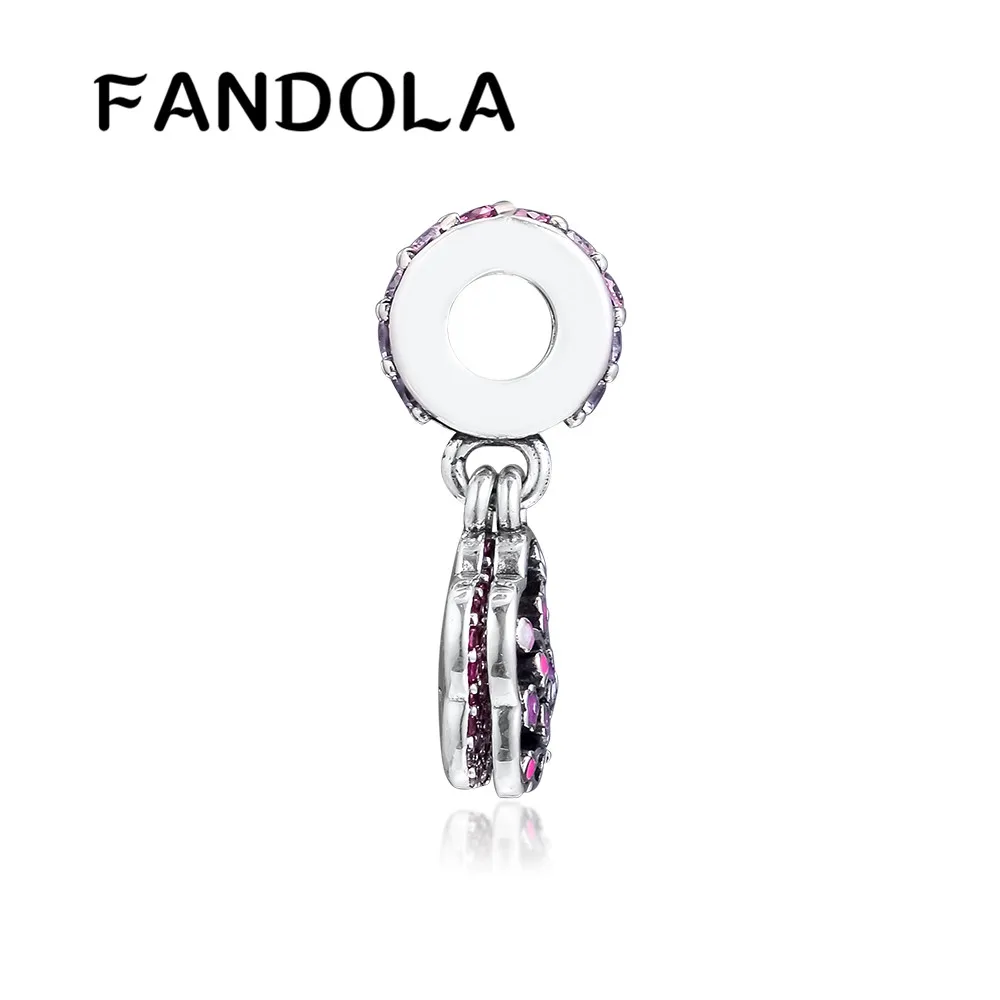 Подвески из серебра 925 пробы в виде Цветка Персика для браслета Pandora | Украшения и