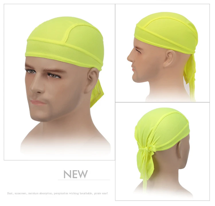 Открытый Sweatproof быстросохнущая чистая велосипедная Кепка головной платок головная повязка Летняя мужская Беговая езда бандана в виде пиратской шляпы капюшон