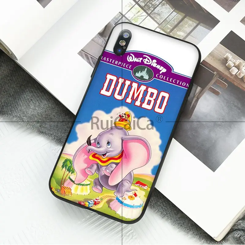 Чехол Ruicaica Dumbo Coque Shell для телефона iPhone 5 5Sx 6 7 7 plus 8 8 Plus X XS MAX XR