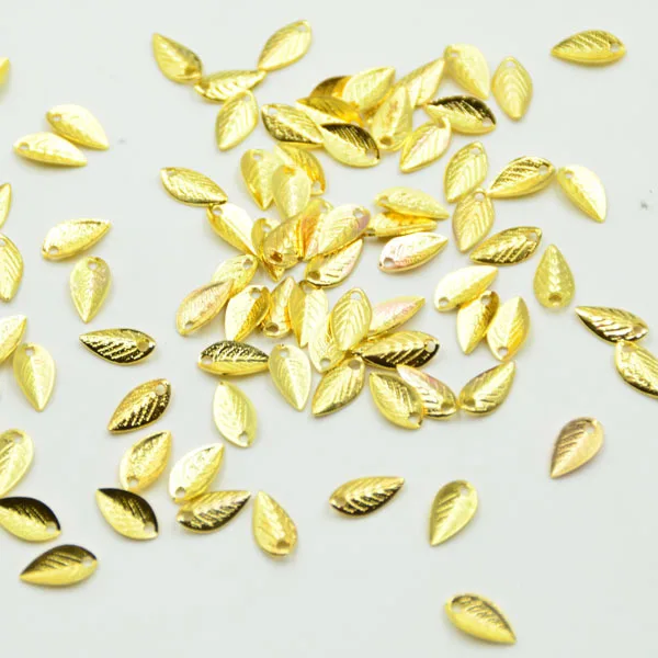 

50PCS golden/ silver Plated Zinc Alloy Jewelry Charms Small Tree Leaf Diy Jewelry Findings Accessories