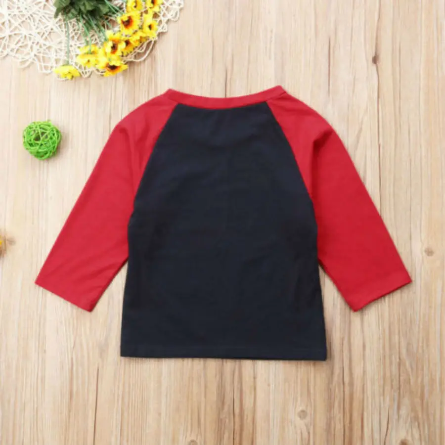 Милые детские футболки с длинным рукавом и круглым вырезом для девочек принтом