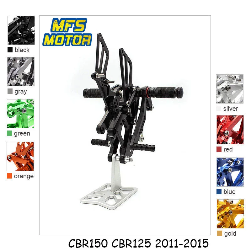 Регулируемые подножки для Honda CBR 125/150 2011 2015 CNC аксессуары мотоциклов Подножки CBR125