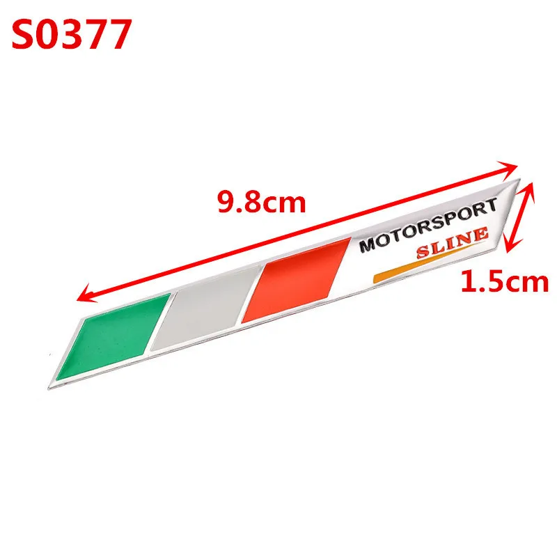 3D алюминиевая Автомобильная наклейка США Великобритания Россия Немецкий