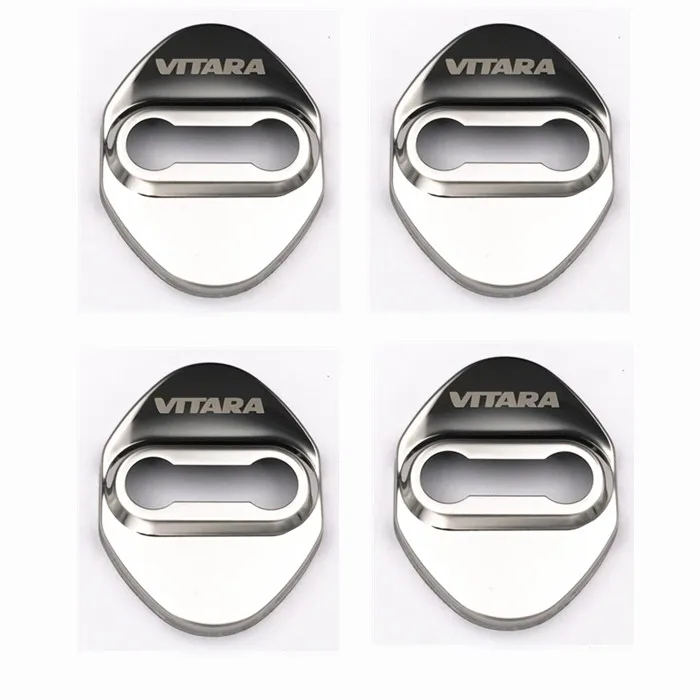 Авто Стайлинг Крышка дверного замка автомобиля эмблемы чехол для suzuki vitara 2015 2016 2017