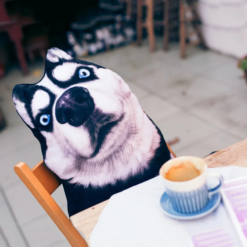 Горячая Распродажа мягкая игрушка животное Хаски нечетная собака нога Подушка