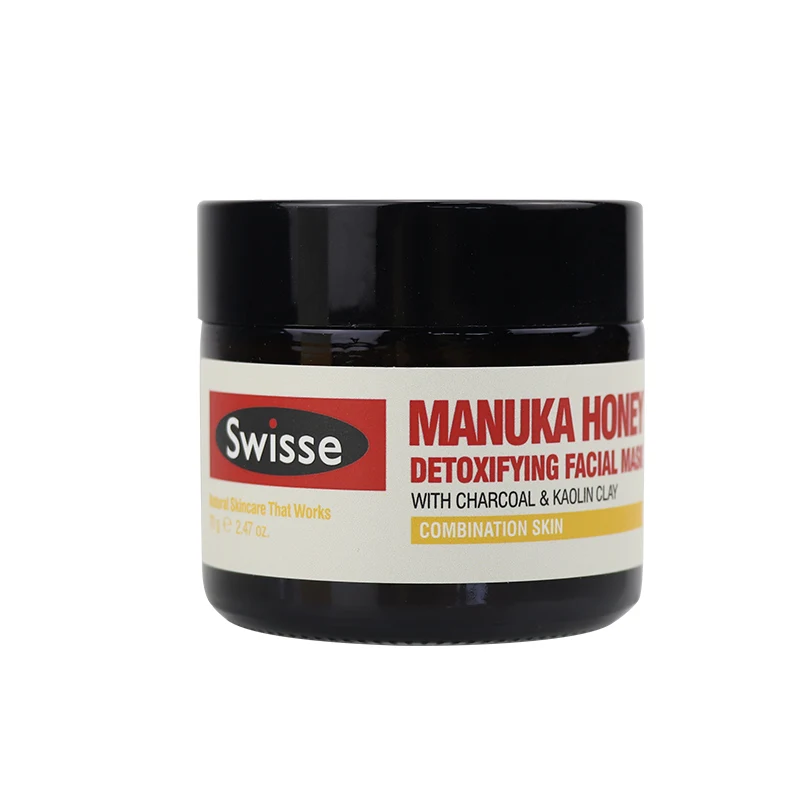 70g Swisse мед manuka Детокс-маска для лица 70 г древесного угля и каолиновая глина Очищающая маска - Цвет: 70g