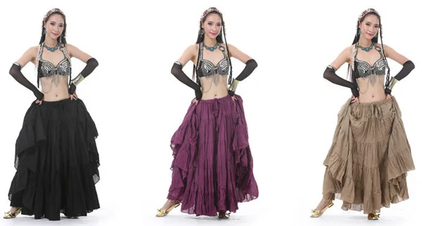 Костюм для танца живота 16 метров цыганский льняная юбка родовой 12 цветов|skirt