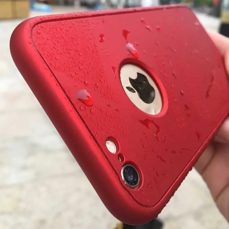 Чехлы для iPhone мягкий 360 градусов полное покрытие корпуса силиконовый чехол из ТПУ