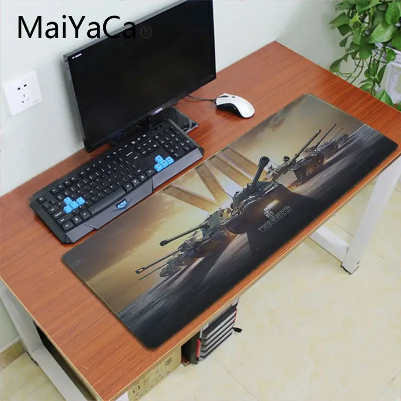 Maiyaca Новые поступления World of Tanks уникальный настольный коврик игровой коврик для мыши резиновый, большого размера ПК компьютерный игровой коврик для мыши геймер Настольный коврик